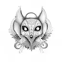 A Victorian goth-inspired tattoo featuring a vintage mirror reflecting a full moon surrounded by bats in a blackwork style. tattoo design idea