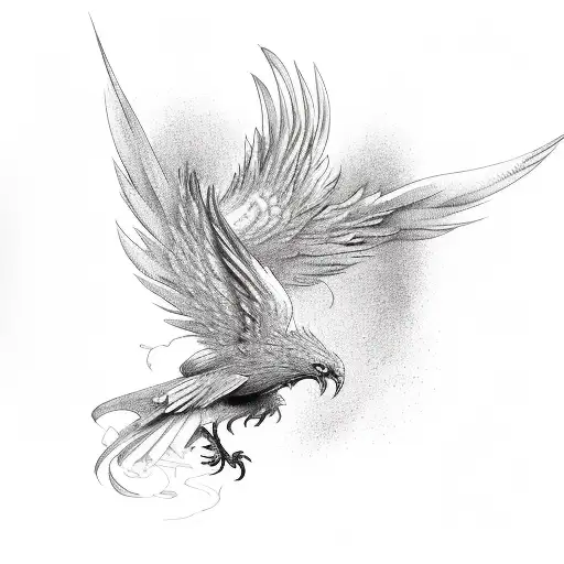 Phoenix tattoo design idea