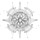 maths and ocean tattoo design idea