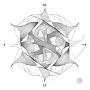 maths and ocean tattoo design idea