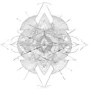 maths and ocean tattoo design idea