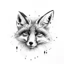 Fox tattoo design idea