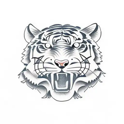 Tiger tattoo design idea
