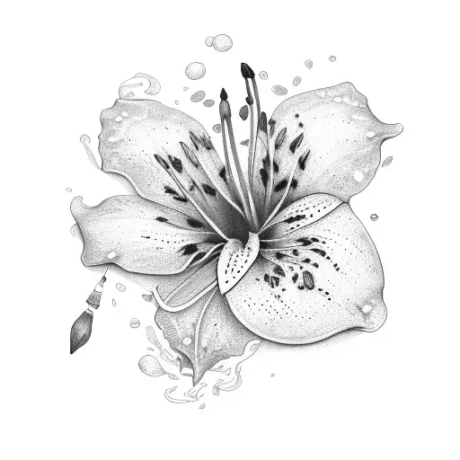 Lily tattoo design idea