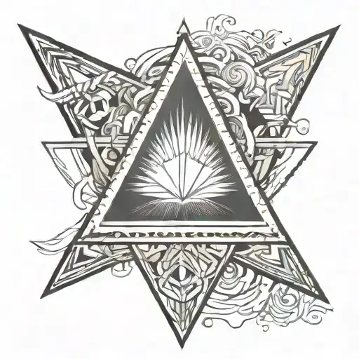 Design Concept: "Eternal Rhythm"  Description: The tattoo features the iconic Avicii symbol, which resembles a triangle  tattoo design idea