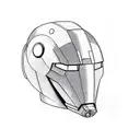 Skylab of ironman mis brodé helmet in the gala y with pollution tattoo design idea