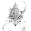 indian mythic tattoo design idea