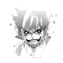 Luffy  tattoo design idea