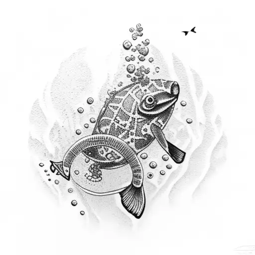 scuba diving tattoo design idea