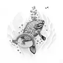 scuba diving tattoo design idea