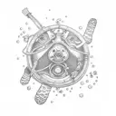 scuba diving tattoo design idea