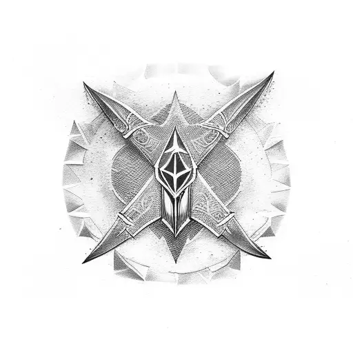 arrowhead tattoo design idea