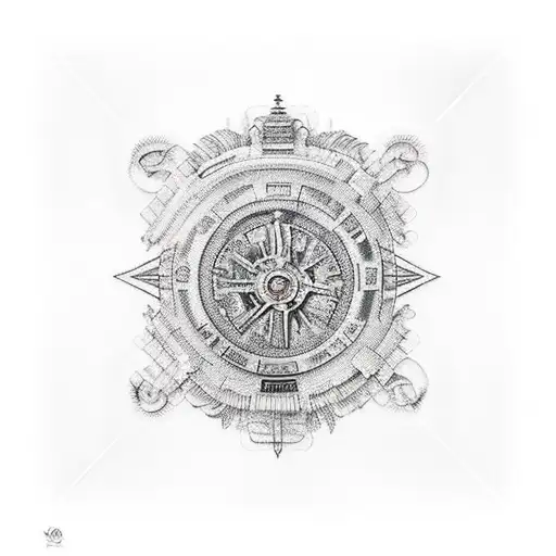 voyage tattoo design idea