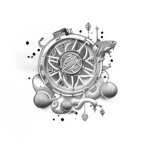 voyage tattoo design idea