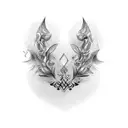 Elegant calligraphy of the client's own signature tattoo design idea