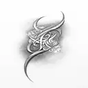 Elegant calligraphy of the client's own signature tattoo design idea
