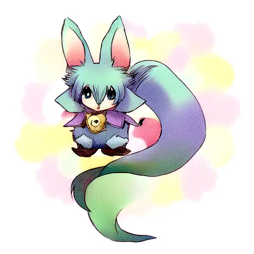 Final Fantasy Carbuncle tattoo design idea