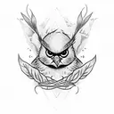Sparrow tattoo design idea