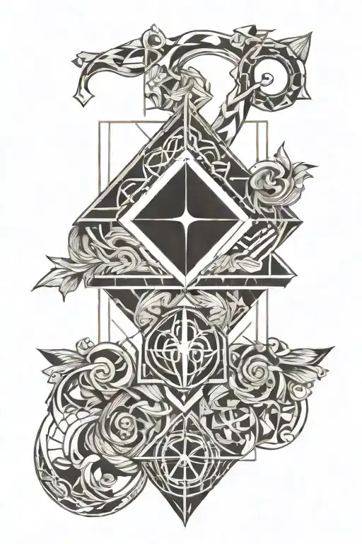 christian aries holy bible verse intertwined tattoo design idea