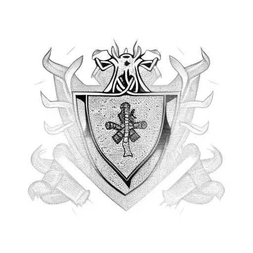 Irish, Conner, Cameron, coat of arms tattoo design idea