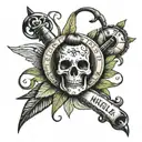 Vanilla, Nicotine and desperation tattoo design idea