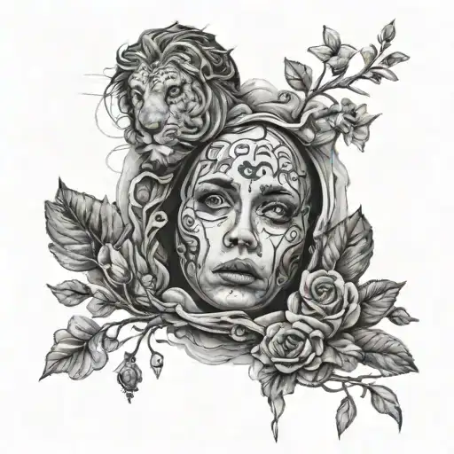 loneliness tattoo design idea