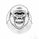 Gorilla king eat.1977 gold jewelry beast crown ghetto jungle tattoo design idea
