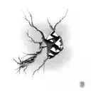 kintsugi tattoo design idea