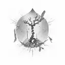 kintsugi tattoo design idea