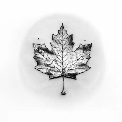 punjab map and a maple leaf tractor and mechanical  tattoo design idea