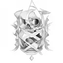 Money Hourglass tattoo design idea