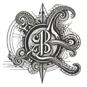 2 rounded lines be formed by ü, n, b, a, d, z, c, e, r, m, i, t, v, k, ş, g letters. In the middle of the lines 24.04.24 tattoo design idea