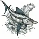 sailfish tattoo design idea