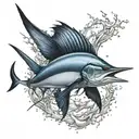 sailfish tattoo design idea