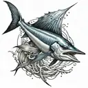 sailfish tattoo design idea