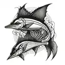 sailfish tattoo design idea