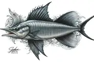 sailfish tattoo design idea