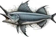 sailfish tattoo design idea