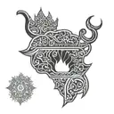 Kurdistan treading its crown tattoo design idea