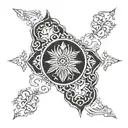 Kurdistan treading its crown tattoo design idea