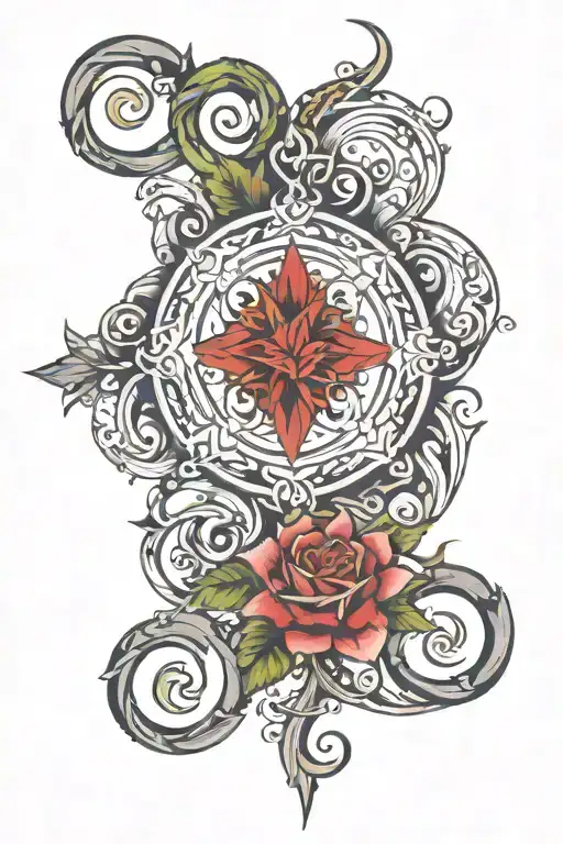 Psalms 23:4-5 tattoo design idea