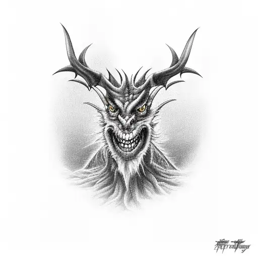 Jersey Devil, Scary Stories  tattoo design idea