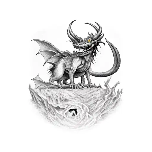 Jersey Devil, Scary Stories to tell in the dark tattoo design idea