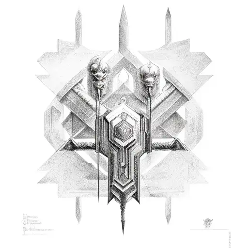 gladiator tattoo design idea