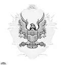 double headed eagle tattoo design idea