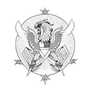 double headed eagle tattoo design idea