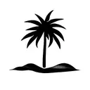 Palm Tree tattoo design idea