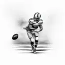 Football Tackle tattoo design idea