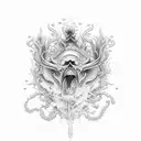 Cursed Sea акщ tattoo design idea