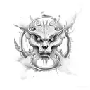 Cursed Sea акщ tattoo design idea